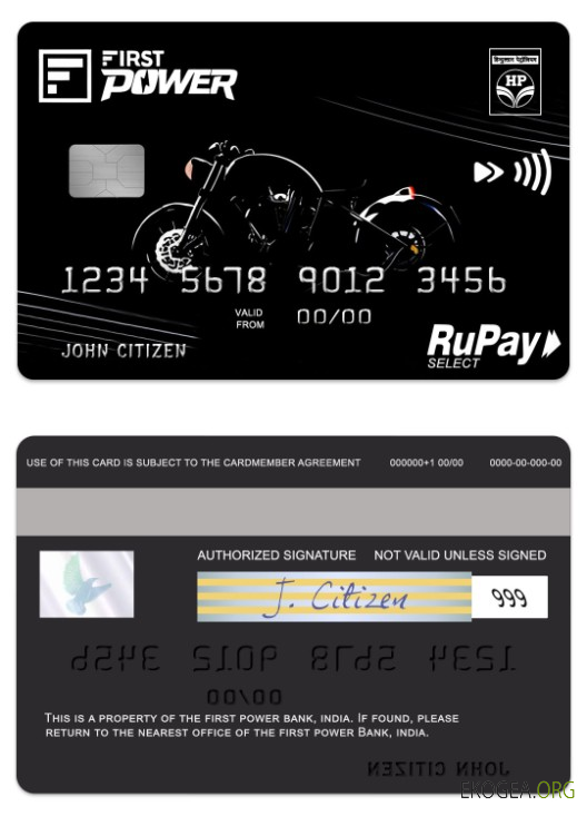 Carte de crédit Inde IDFC First Power RuPay